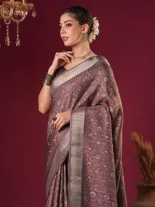 Anouk Floral Silk Blend Sungudi Saree