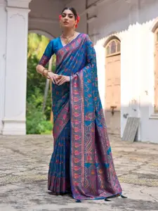 Anouk Women Paisley Woven Design Silk Blend Saree