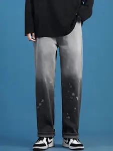 StyleCast x Revolte Men Straight Fit Light Fade Mid-Rise Bleached Jeans