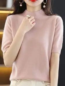 StyleCast Women Solid High Neck Top