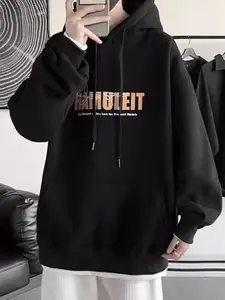 StyleCast x Revolte Men Printed Hooded Sweatshirt