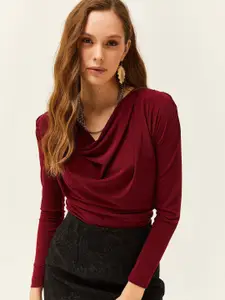 Olalook Women Cowl Neck Top