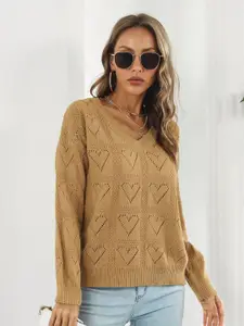 StyleCast Women Beige Pullover