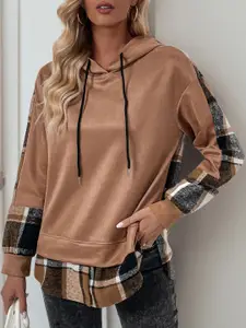 StyleCast x Revolte Women Colourblocked Hooded Sweatshirt