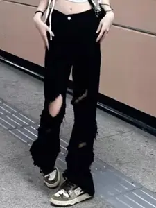 StyleCast Women Slim Fit Highly Distressed  Soft Functional Jeans