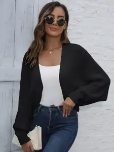 StyleCast x Revolte Black Open Front Shrug