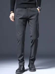 StyleCast x Revolte Men Slim Fit Easy Wash Trousers