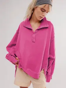 StyleCast Women Solid Sweatshirt