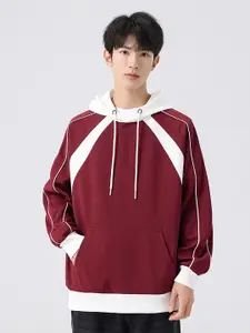 StyleCast x Revolte Men Solid Hooded Sweatshirt