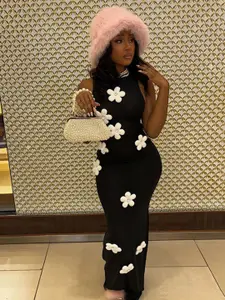 StyleCast Floral Print Bodycon Maxi Dress