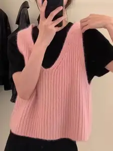 StyleCast Women Pullover Striped Sweater Vest