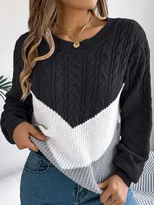 StyleCast x Revolte Women Colourblocked Pullover