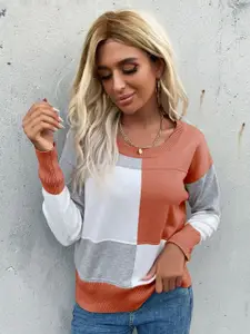 StyleCast Women Colourblocked Pullover Sweater