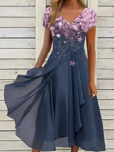 StyleCast Floral Fit and Flare Dress