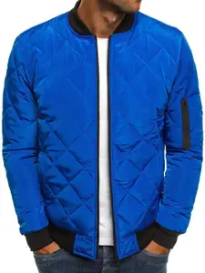 StyleCast x Revolte Men Mandarin Collar Quilted Jacket