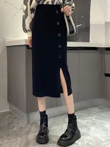 KPOP A-Line Midi Skirt