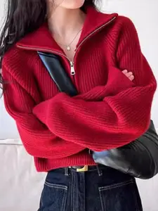 StyleCast Women Ribbed Turtle Neck Long Sleeves Sweaters