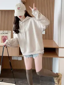 StyleCast x Revolte Women Typography Printed Cotton Sweatshirt