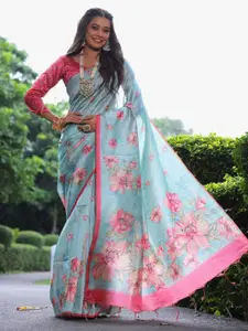 Anouk Woven Design Zari Tussar Saree