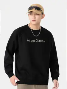 StyleCast x Revolte Men Printed Round Neck Sweatshirt