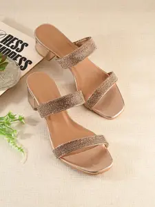 Killer Women Embellished Block Sandals