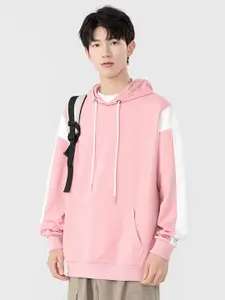 StyleCast x Revolte Men Solid Hooded Sweatshirt