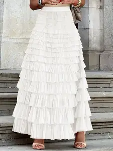 StyleCast Ruffle Tiered Maxi Fairy Long Skirts