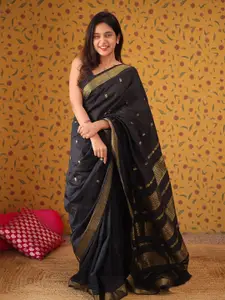 KALINI Women Paisley Woven Design Zari Silk Blend Saree