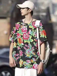 StyleCast Men Floral Printed Round Neck T-shirt