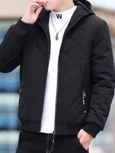 StyleCast x Revolte Men Hooded Quilted Jacket