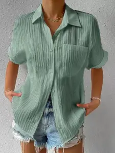 StyleCast Women Opaque Casual Shirt