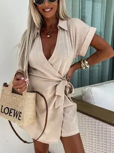 StyleCast x Revolte Women V-neck Wrap Dress