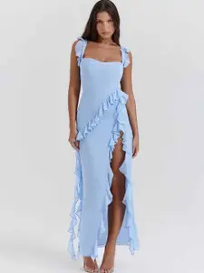 StyleCast Solid Sweetheart Neck Maxi Dress