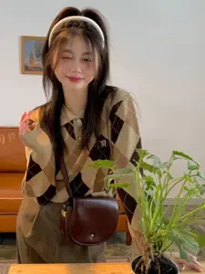 StyleCast Women Checked Pullover Sweaters