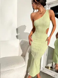 StyleCast One Shoulder Bodycon Midi Dress