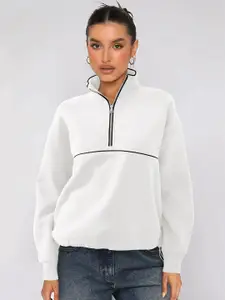 StyleCast x Revolte Women Mock Collar Long Sleeves Sweatshirt