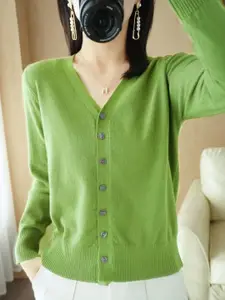 KPOP Women V-Neck Regular Top