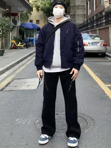 StyleCast x Revolte Men Wide Leg Jeans