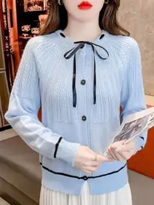 StyleCast Women Round Neck Long Sleeves Cardigan Sweaters