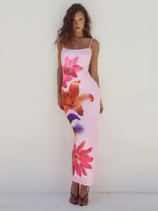 StyleCast Women Floral Print Sheath Maxi Dress