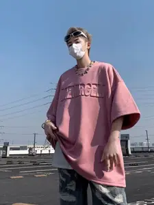 StyleCast Men Typography Printed Round Neck Oversized T-shirt