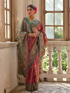 Anouk Ethnic Motifs Zari Banarasi Saree