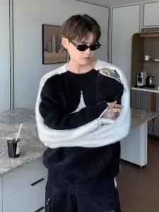 StyleCast x Revolte Men Colourblocked Zip Detail Pullover