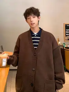 StyleCast x Revolte Men V-Neck Oversized Cardigan