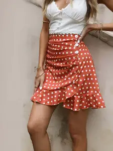 StyleCast x Revolte Printed Flared Mini Skirt