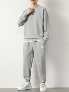 StyleCast x Revolte Grey T-shirt and Trousers Set