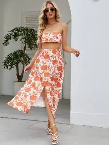 StyleCast x Revolte Printed Divided Midi Skirts