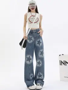 StyleCast Women Straight Fit High-Rise Dyed Jeans