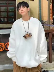 StyleCast x Revolte Men Printed Round Neck Sweatshirt