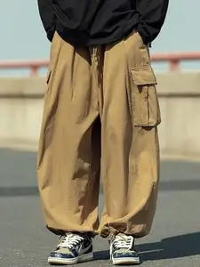 StyleCast x Revolte Men Loose Fit Easy Wash Cargos Trousers